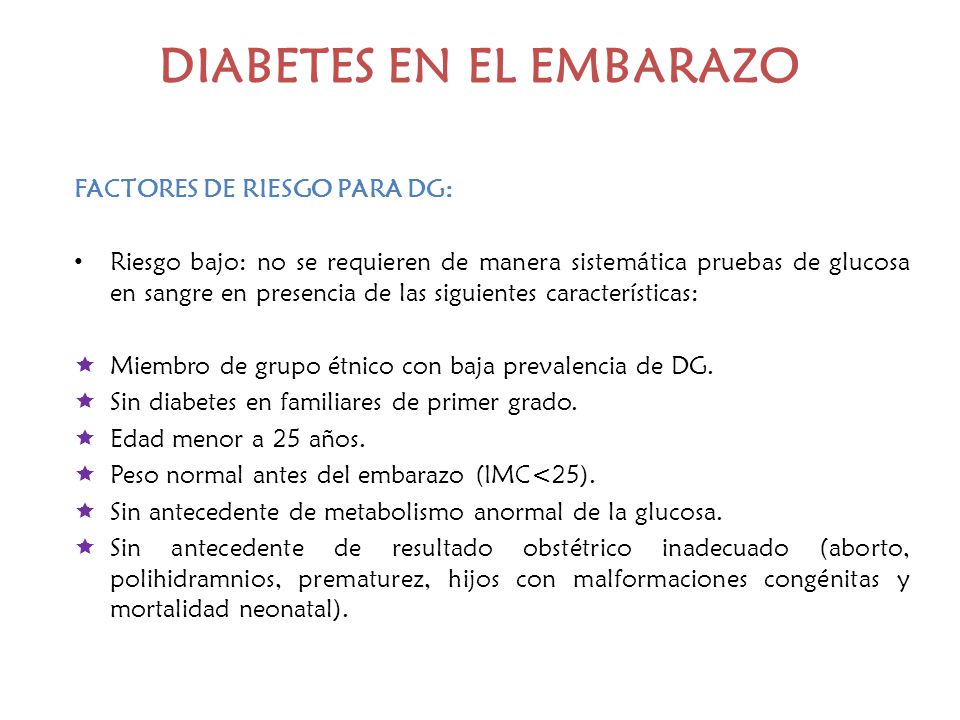 glucosa baja en el embarazo